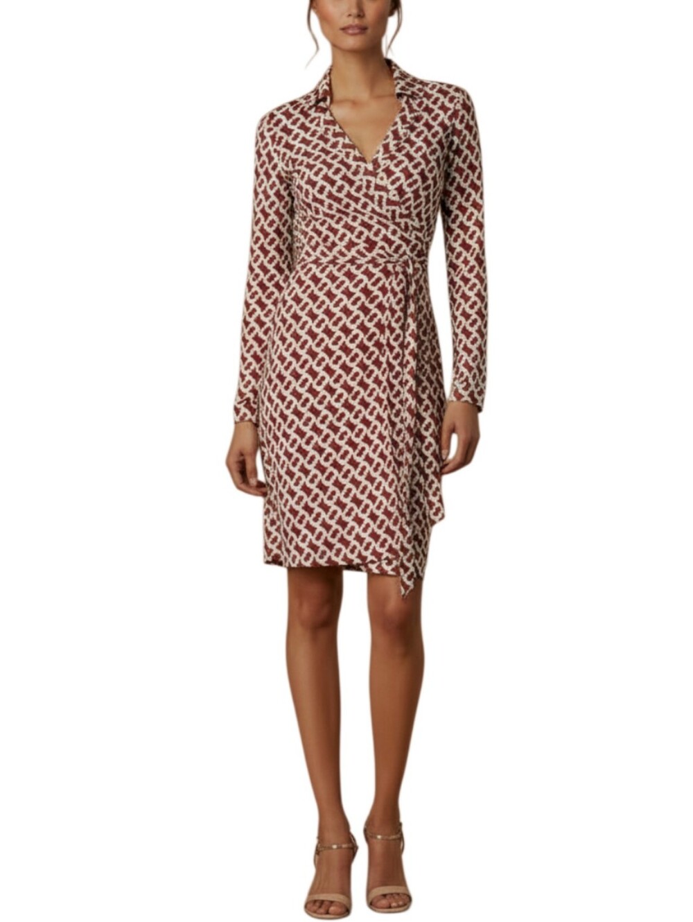 Diane von Furstenberg DVF New Jeanne Two Silk Wrap Dress Sz Medium MSRP $468 NWT